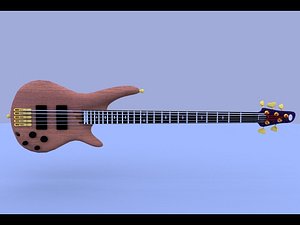 3d ibanez bass guitar