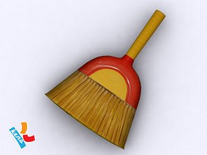 hand broom 3d model