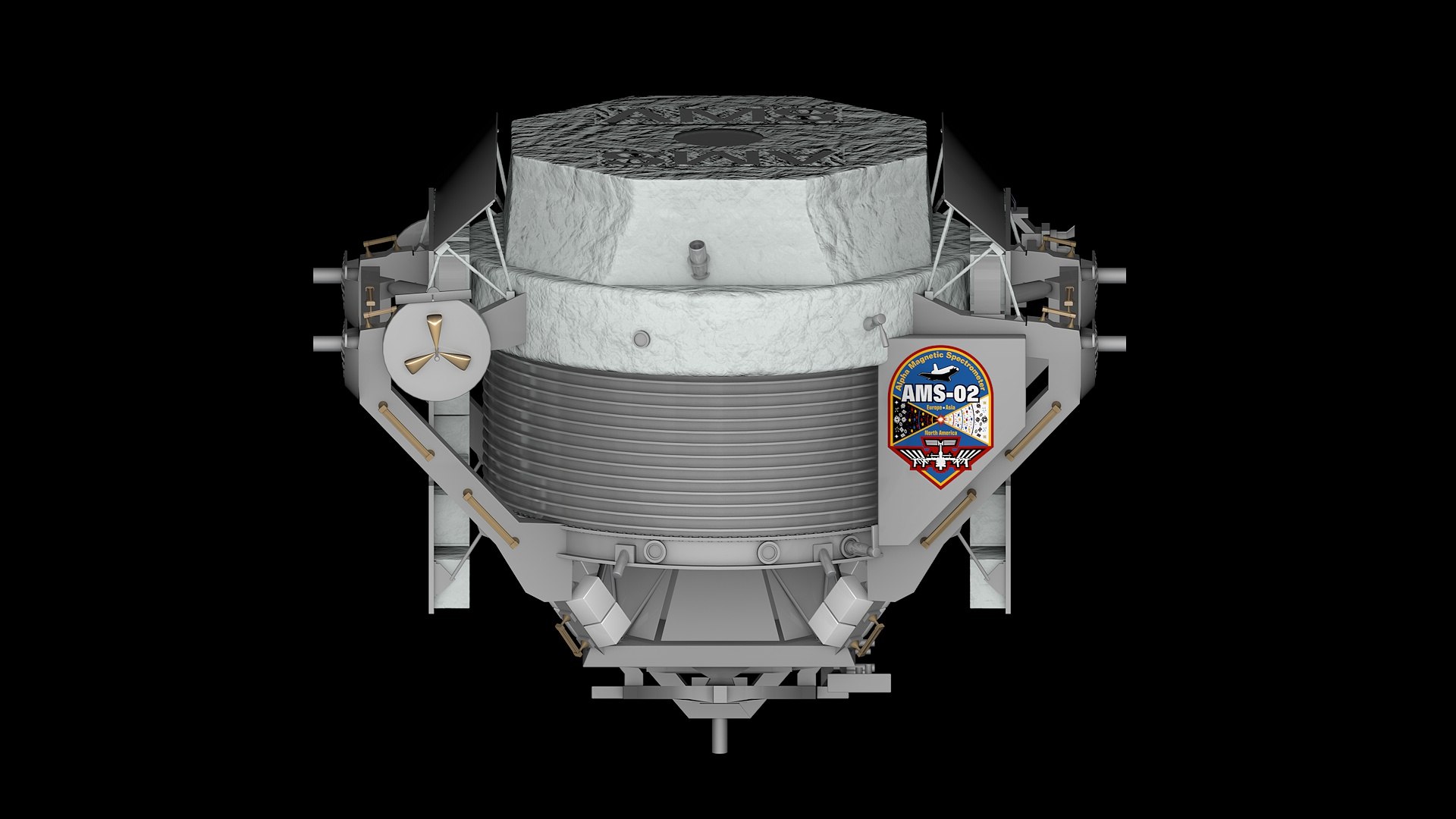 3d Iss Module Alpha Magnetic