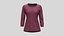 T-shirt da donna con scollo a barchetta in cotone elasticizzato