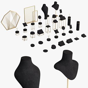Monicadisplaystudio Black Velvet Jewelry Stand Vol 13