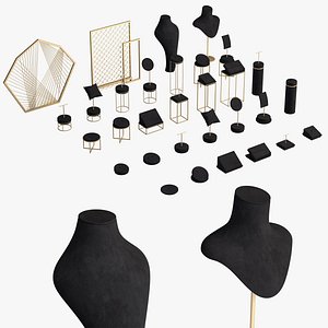 Monicadisplaystudio Black Velvet Jewelry Stand Vol 13