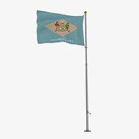 Pole Flag Daleware