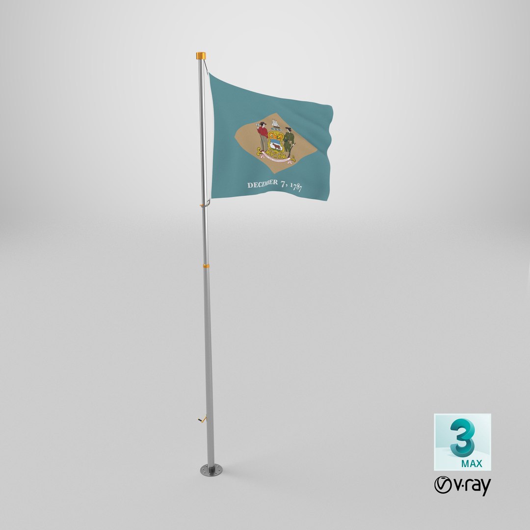 Pole Flag Daleware 3D model https://p.turbosquid.com/ts-thumb/UV/AuJydY/pg/stemcell_max_vray_render/png/1726582396/1920x1080/fit_q87/6ccc2eb188daecdcb25b0e2cd6e1a7465612f61d/stemcell_max_vray_render.jpg