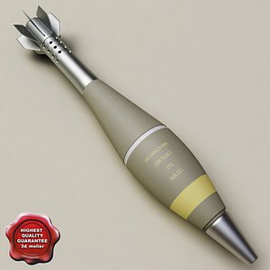 mortar grenade 120mm 3d max