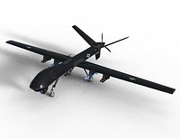MQ-9 Reaper UAV  Stealth Black