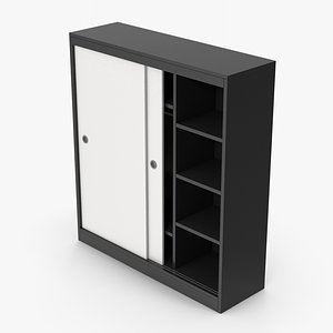 Wardrobe With Sliding Doors 3D model