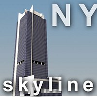 NY skyline - astor plaza