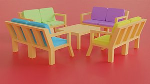 chairsTable and chairs set game ready
