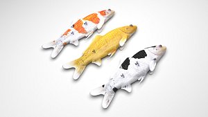 3D model Koi Fishes Set