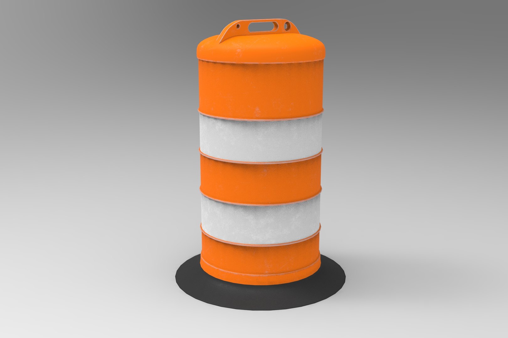 3D Traffic Cone Barrel Model TurboSquid 1810868
