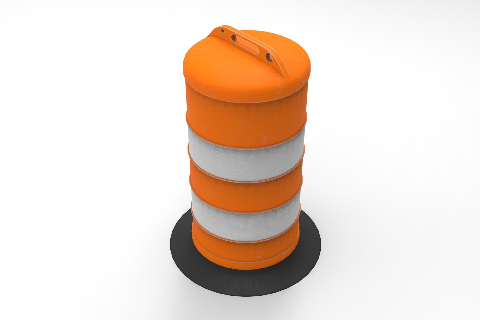 3D Traffic Cone Barrel Model TurboSquid 1810868