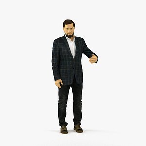 scanned realistic human 3D