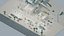 Stylized Regional Airport Terminal with ATC Tower Jetbridge Turboprop