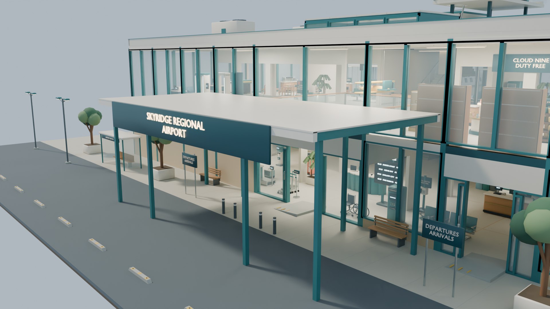 Stylized Regional Airport Terminal with ATC Tower Jetbridge Turboprop 3D https://p.turbosquid.com/ts-thumb/UV/QyK6Xs/9h/departuresdropoffcanopy/png/1793301334/1920x1080/fit_q87/82ca0563e2b1834fbc4e7d82d492d5542c635a78/departuresdropoffcanopy.jpg
