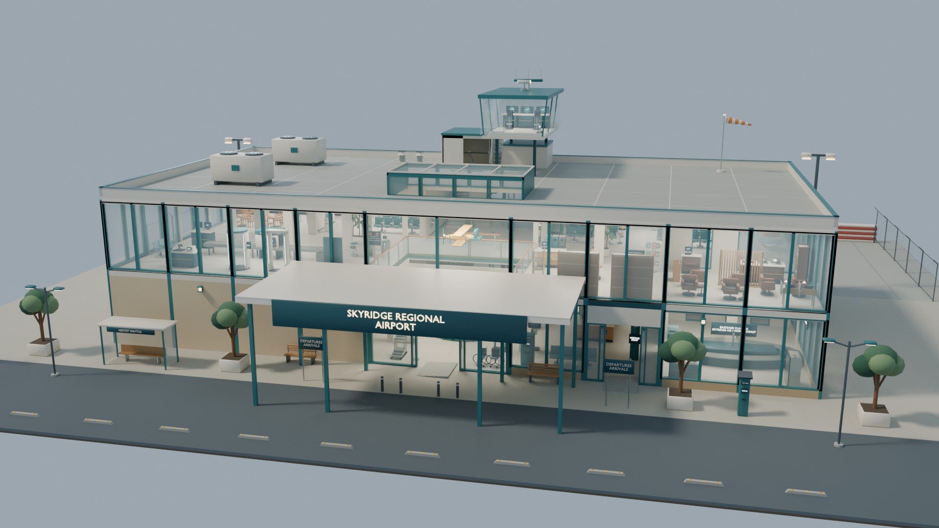 Stylized Regional Airport Terminal with ATC Tower Jetbridge Turboprop 3D https://p.turbosquid.com/ts-thumb/UV/QyK6Xs/mD/landsidefrontelevation/png/1793301339/1920x1080/fit_q87/abc7eb56c38f551d73ea8454376e753c3a18a635/landsidefrontelevation.jpg