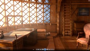3d model old ship cabin