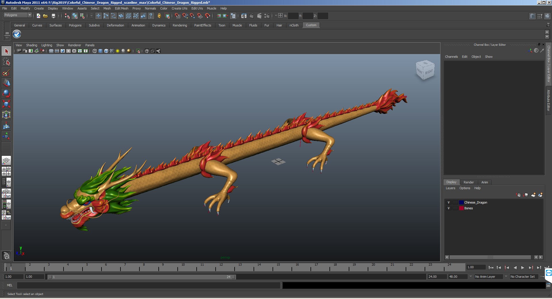 Colorful Chinese Dragon Rigged Model - TurboSquid 1434043
