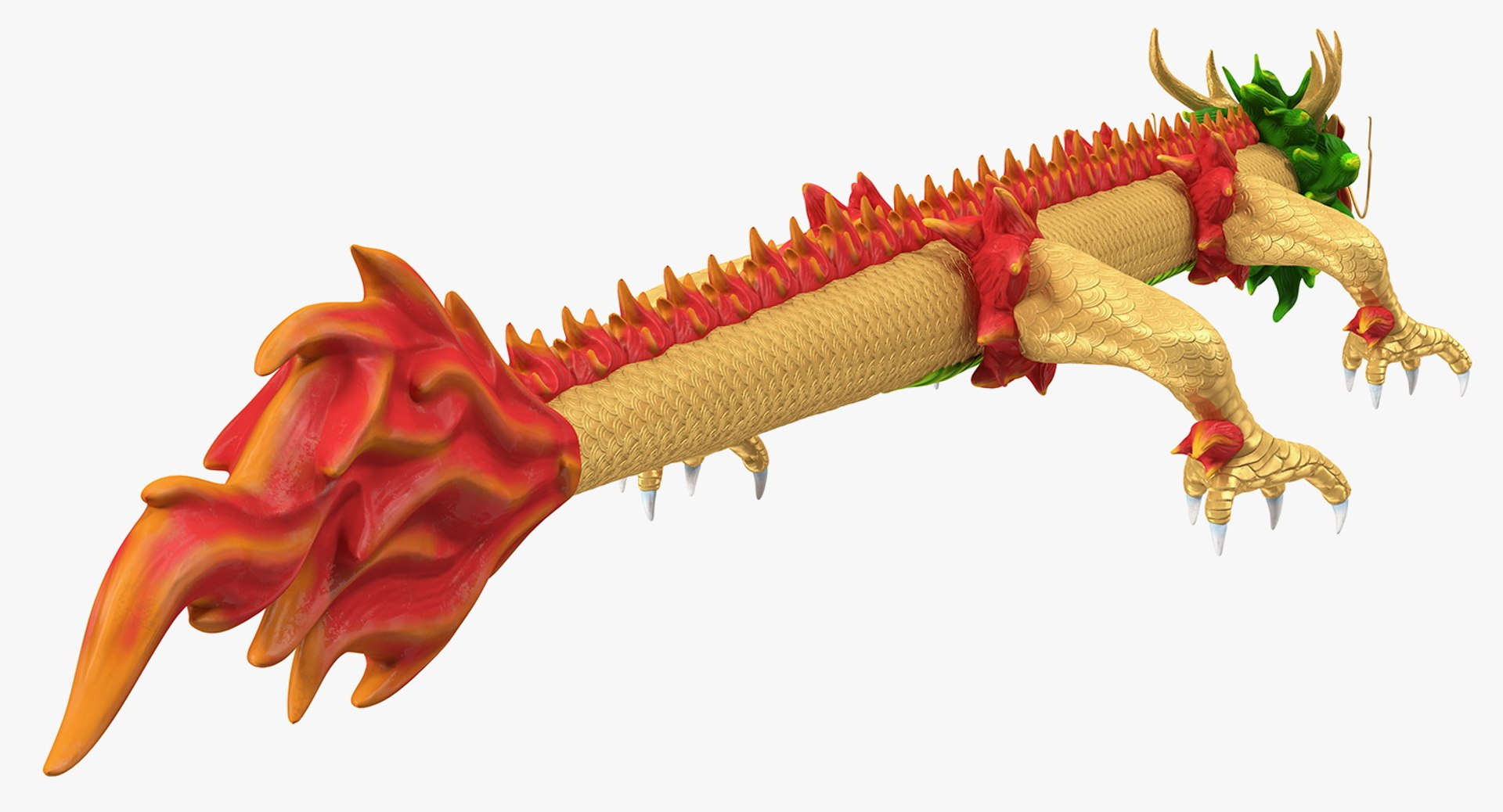 Colorful Chinese Dragon Rigged Model - TurboSquid 1434043