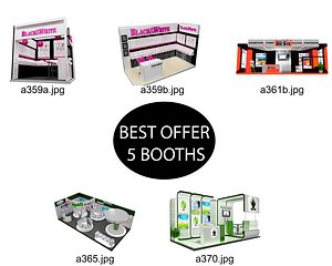 3D model Booth Exhibition Stand c18