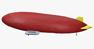 Zeppelin Low Poly