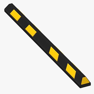 Parking Wheel Stop Rubber BlackYellow and Blue Clean and Dirty