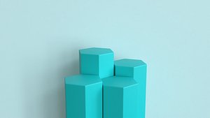 3D Display Podium Honeycomb