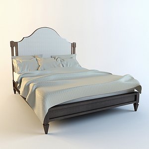 Baker VENETIAN BED UPHOLSTERED QUEEN