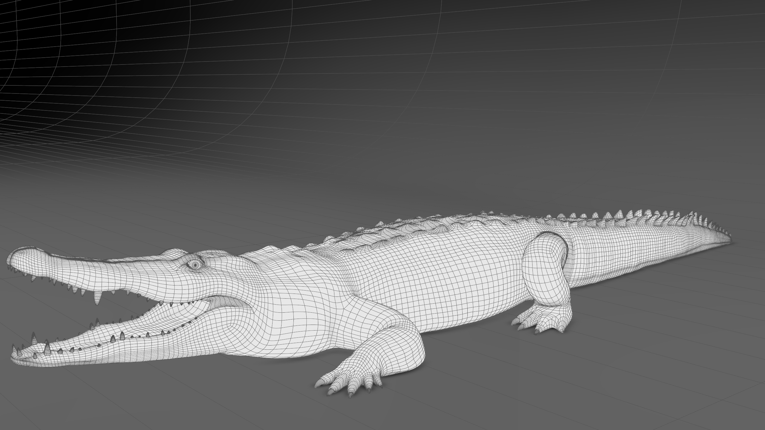 Crocodile rig animations 3D model - TurboSquid 1642779