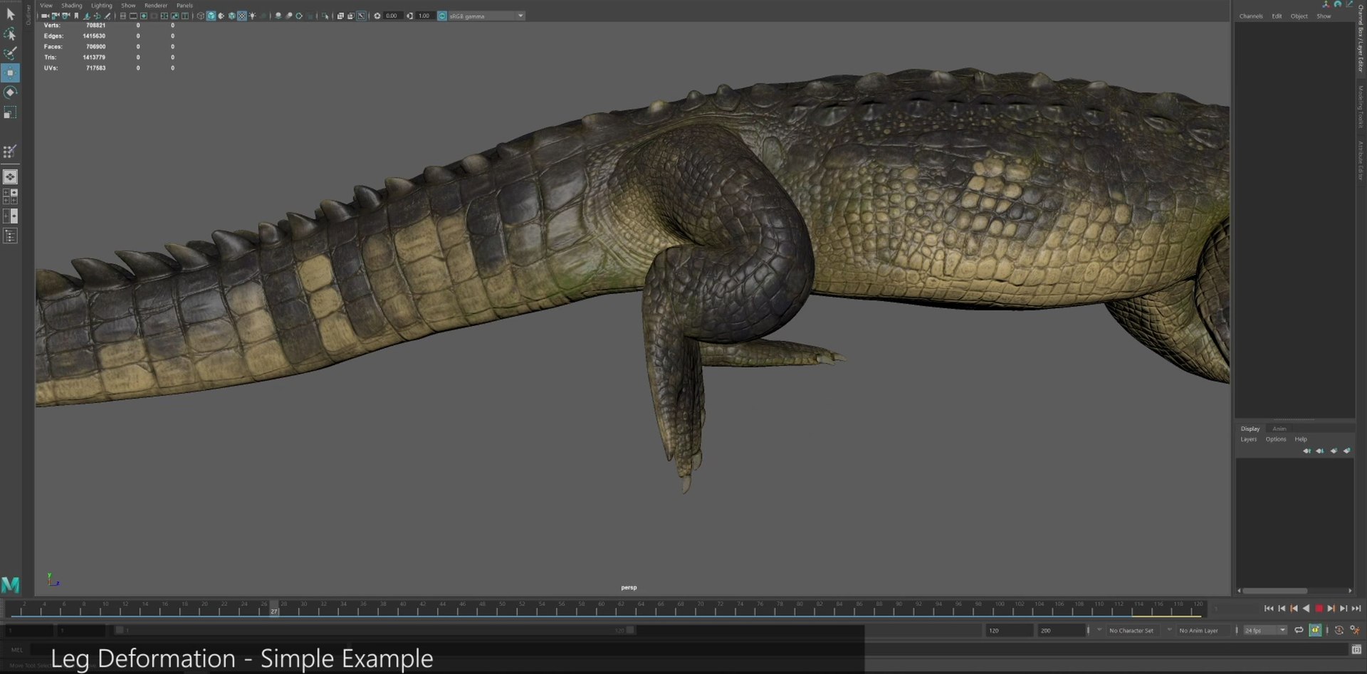 Crocodile Rig Animations 3D Model - TurboSquid 1642779