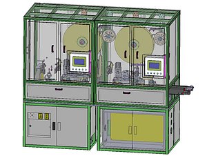 Automatic Terminal Cutting Bending and Crimping Machine 3D