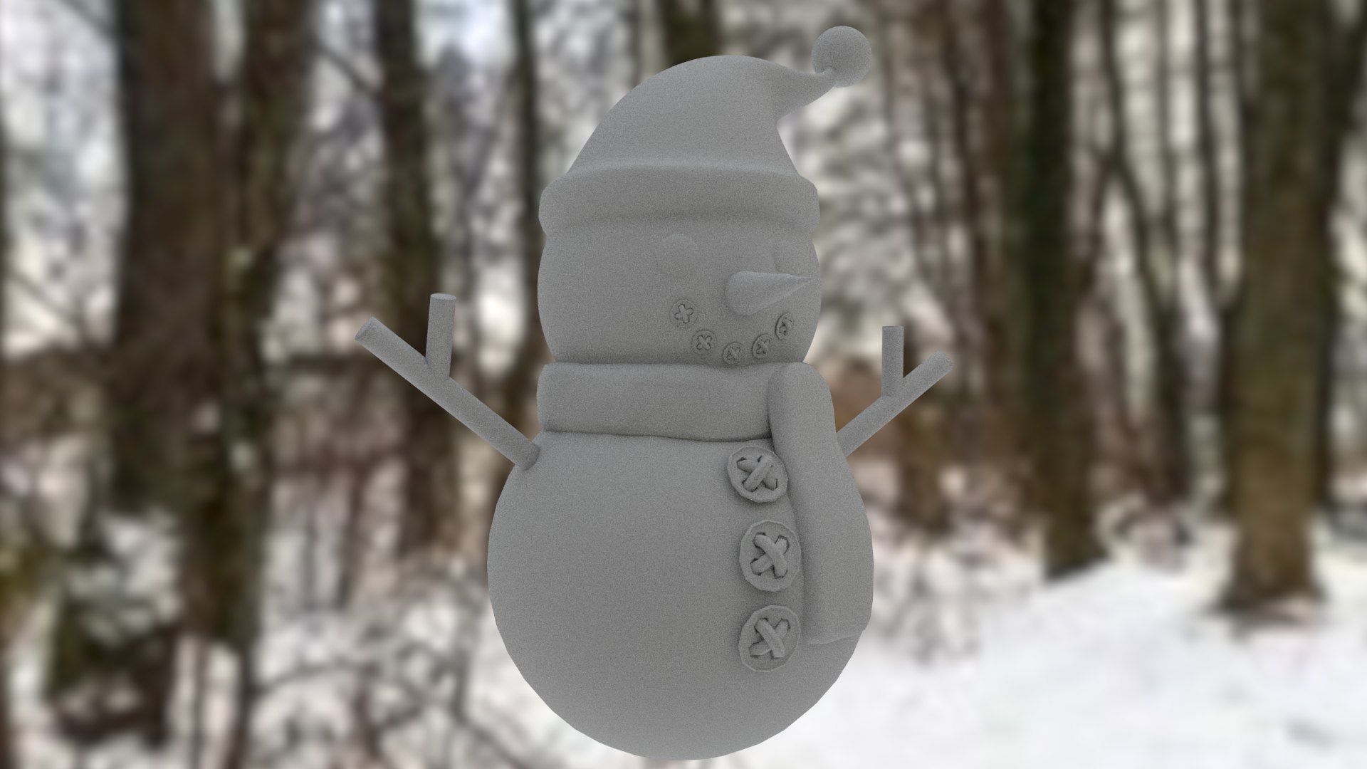 3D model Snowman Christmas hat - TurboSquid 2154586