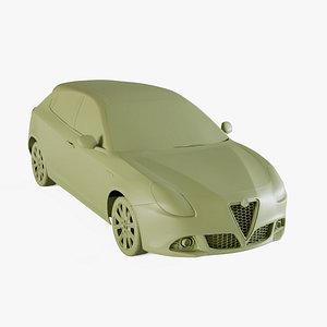 3D Alfa-Romeo Giulietta 2016 model
