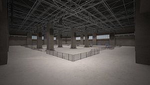 3D Hall low poly - Multifunctional 3D model