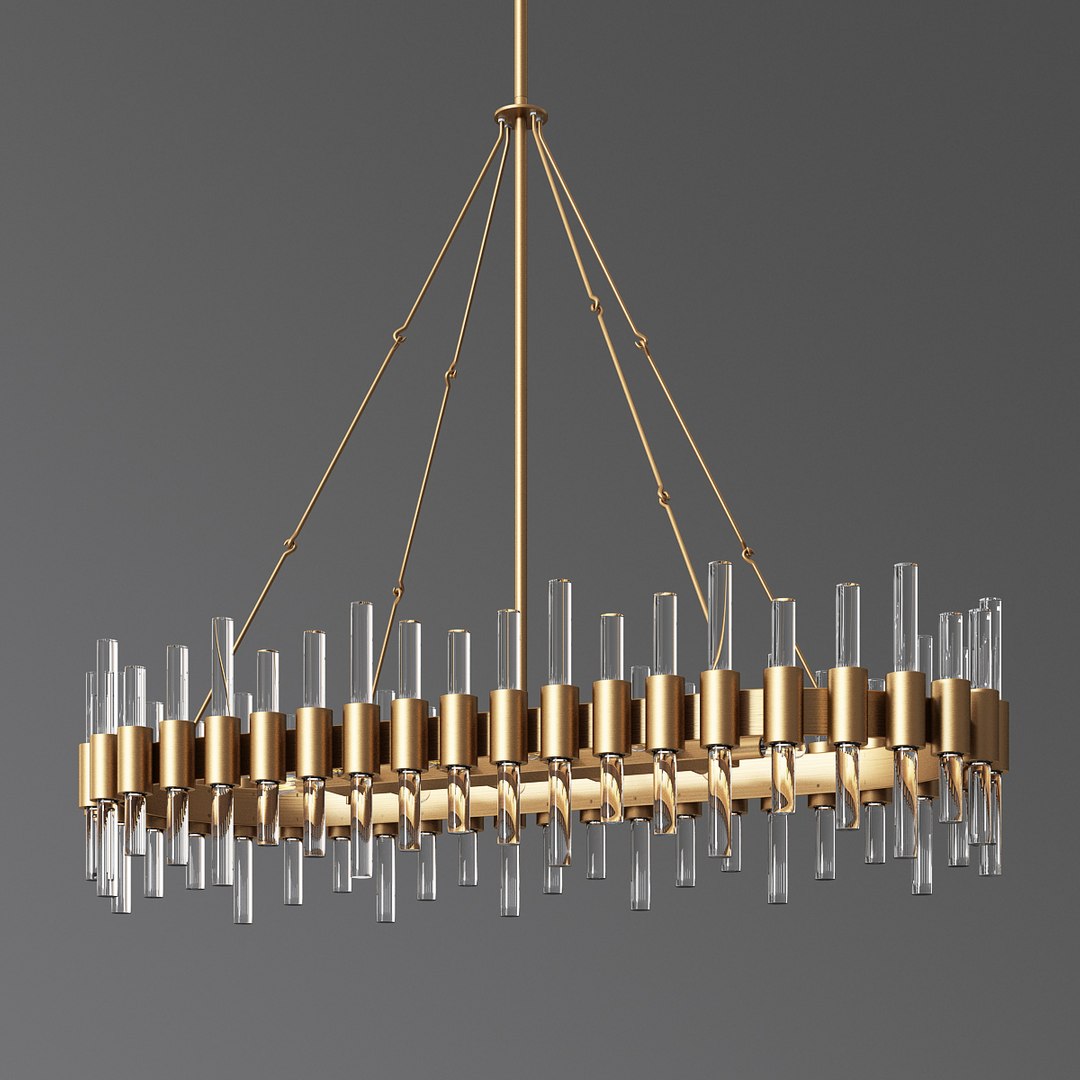 Haskell oval chandelier arteriors 3D model - TurboSquid 1606527