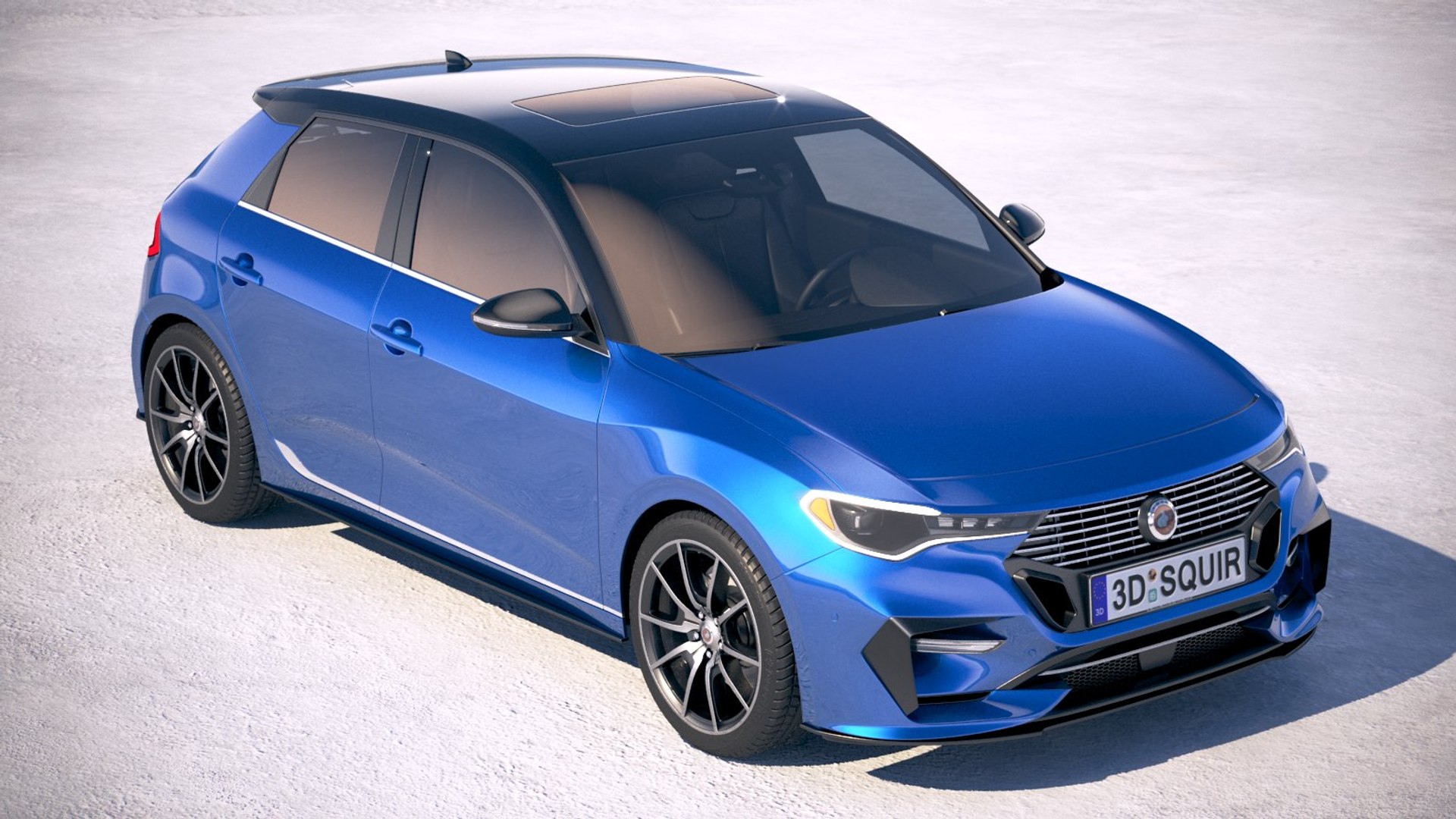 Generic hatchback 2019 model - TurboSquid 1446542