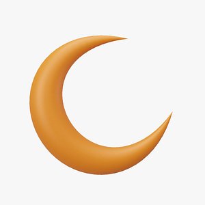 Orange Moon 3D model