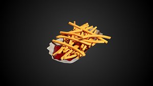 3D French Fries model