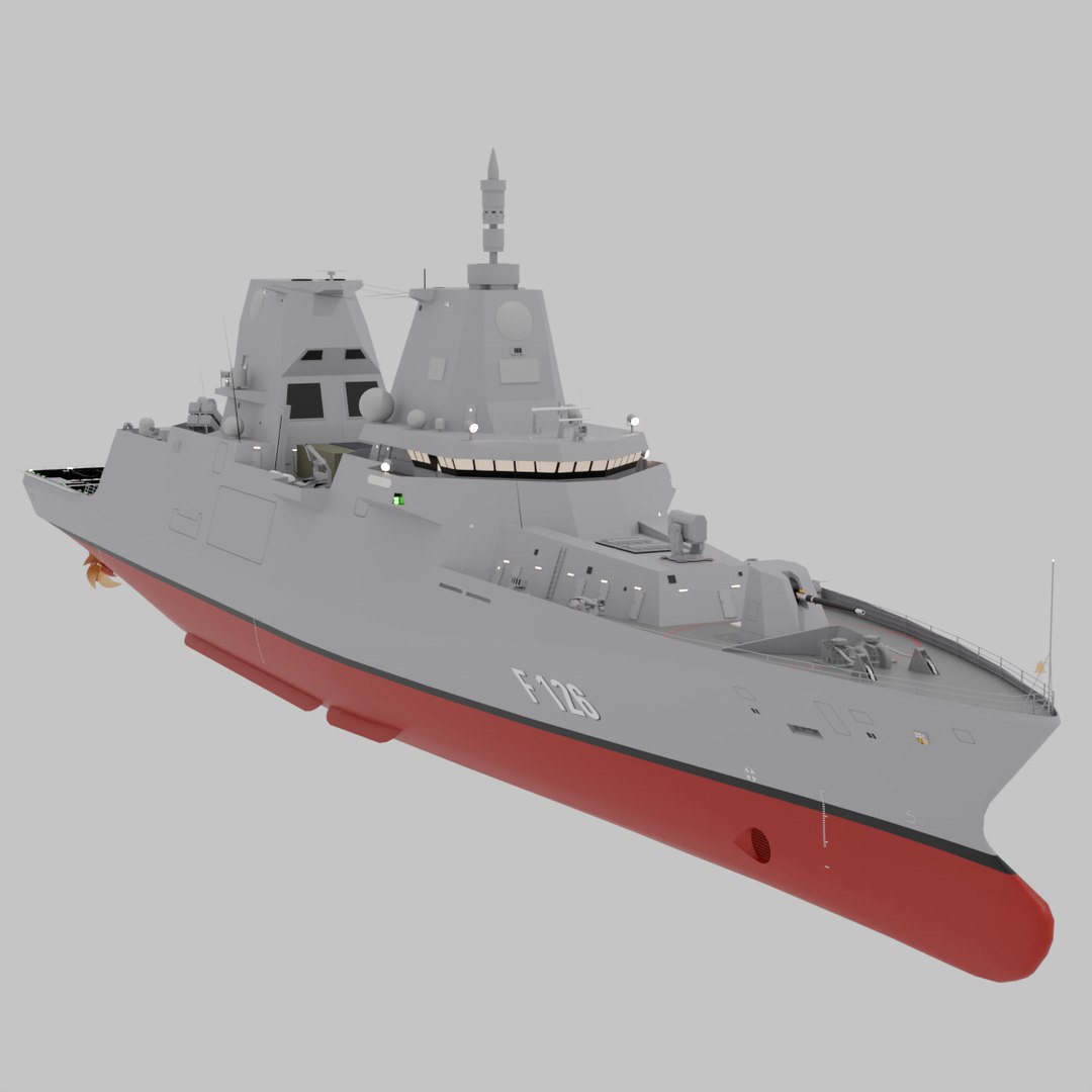 Saarland Class Frigate F126 Model - TurboSquid 2211119