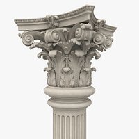 Corinthian Column 3D Models