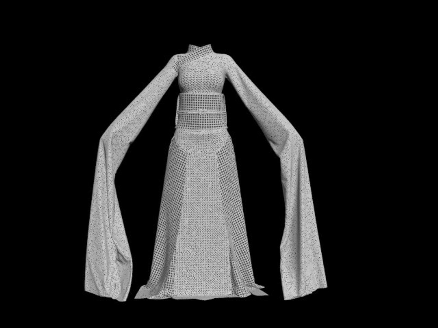 Traditional Dress Chinese Dancer 3D Model - TurboSquid 1579043