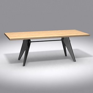 3d model table em jean