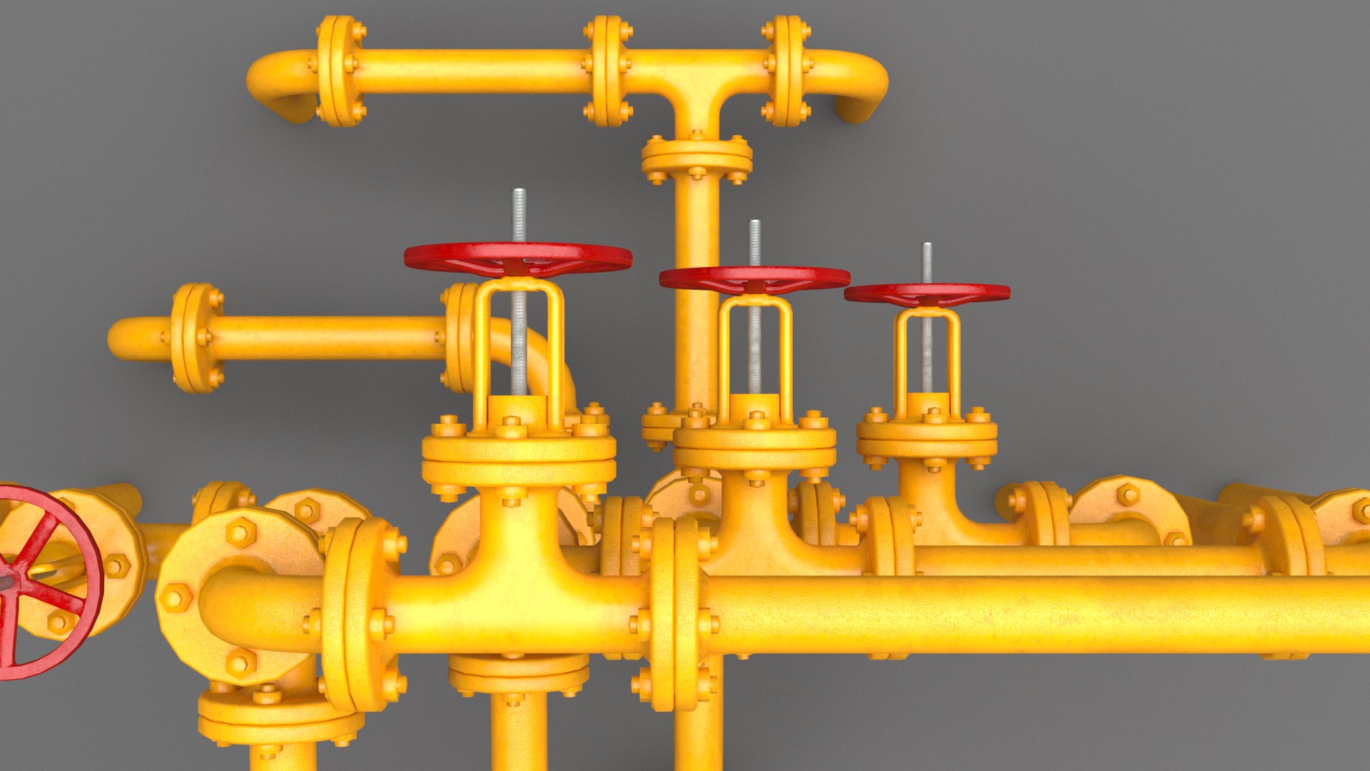 3D set industrial pipes small - TurboSquid 1334729