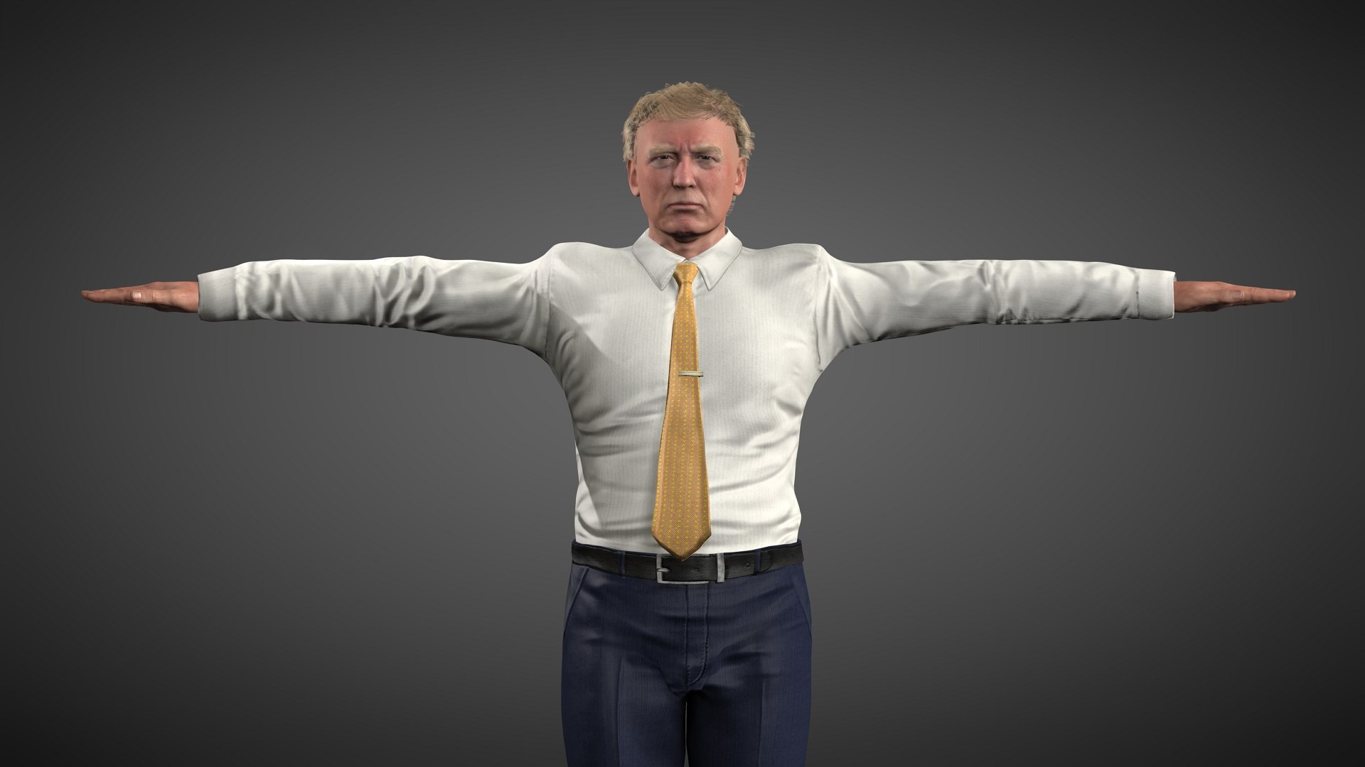 3D Donald Trump - Realistic 3D Male Character Model https://p.turbosquid.com/ts-thumb/UW/AXBu7S/sZ/11/jpg/1755244772/1920x1080/fit_q87/80064e1d87ebfcc5c0b587f74f34dcc6a4b220d8/11.jpg