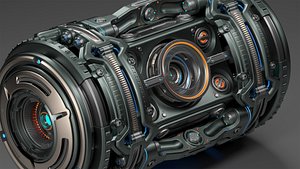 Sci-Fi Element Kitbash 6 of 6 3D model