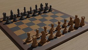 3D model chess board