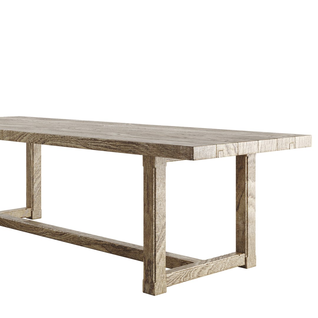 Restoration Hardware Cayden Campaign Dinning Table 3D model