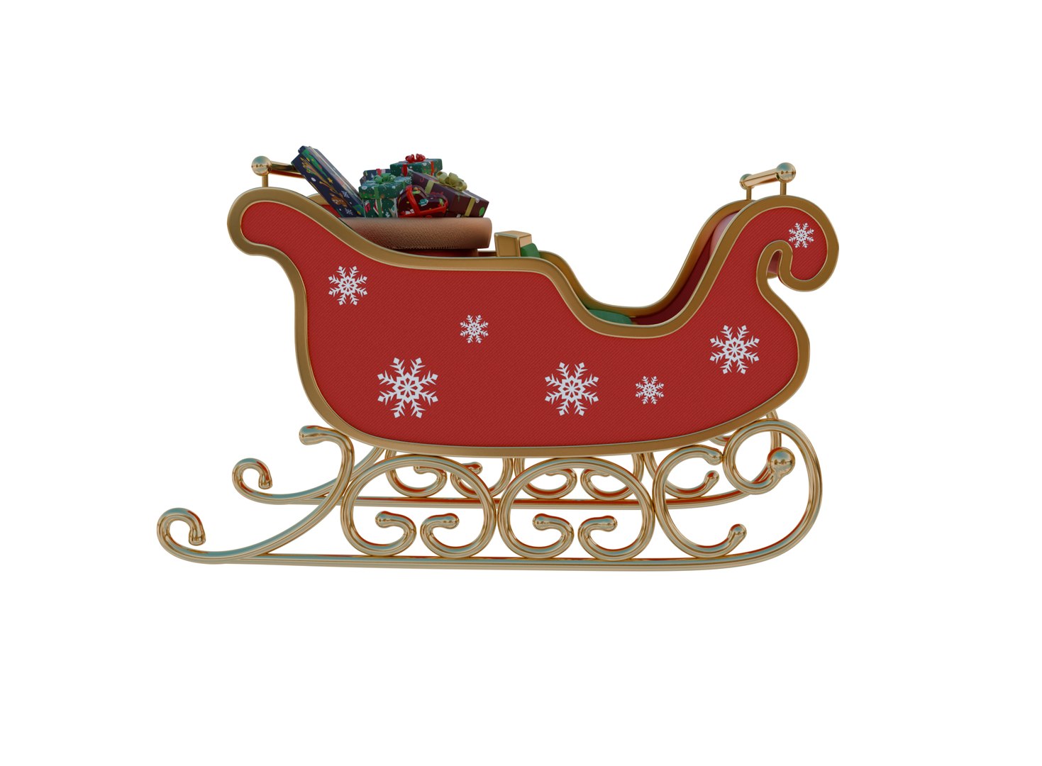 Sleigh Model - TurboSquid 2375393