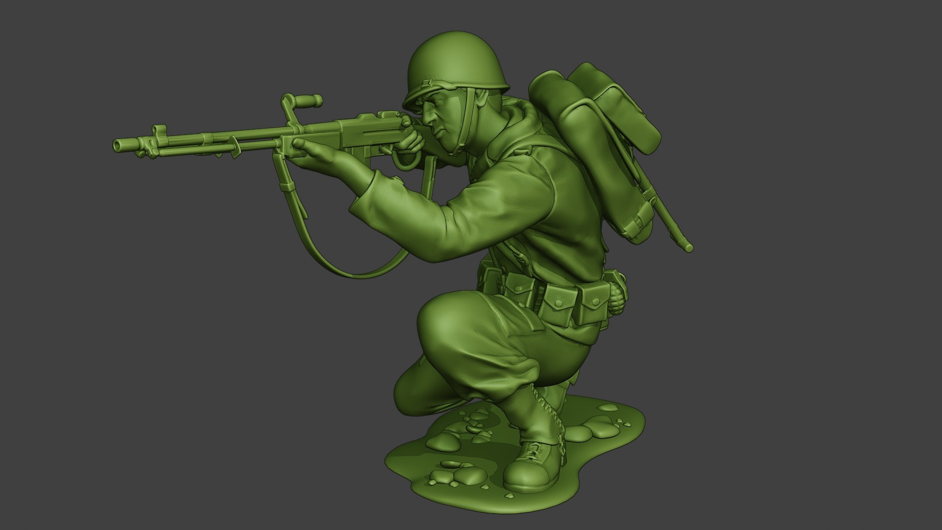 American Soldier Ww2 Shoot 3D Model - TurboSquid 1670203