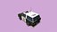 Carro de polícia Lowpoly